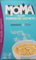Vegan porridge sachets coconut and chia
