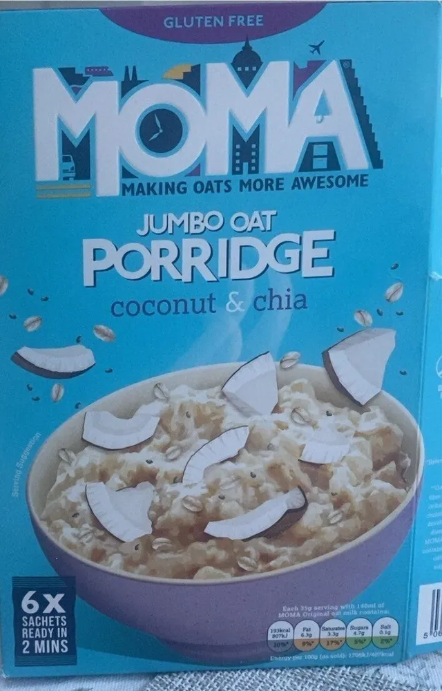 Jumbo oat porridge coconut and chia