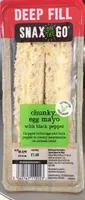 Chunky egg mayo with black pepper