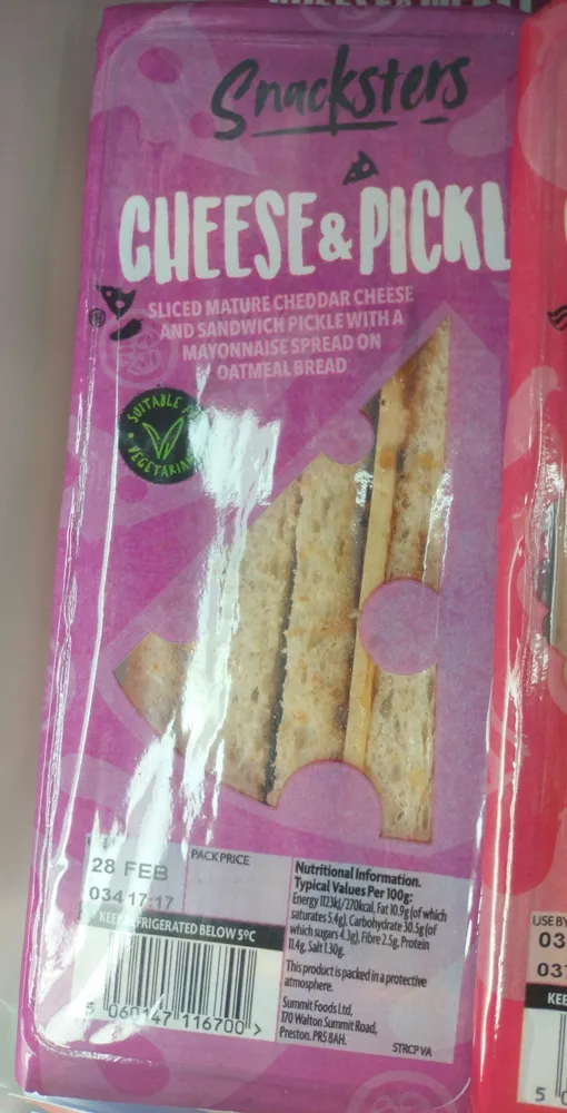 Cheese An Pickle Sandwich