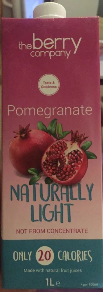 Naturally light pomegranate