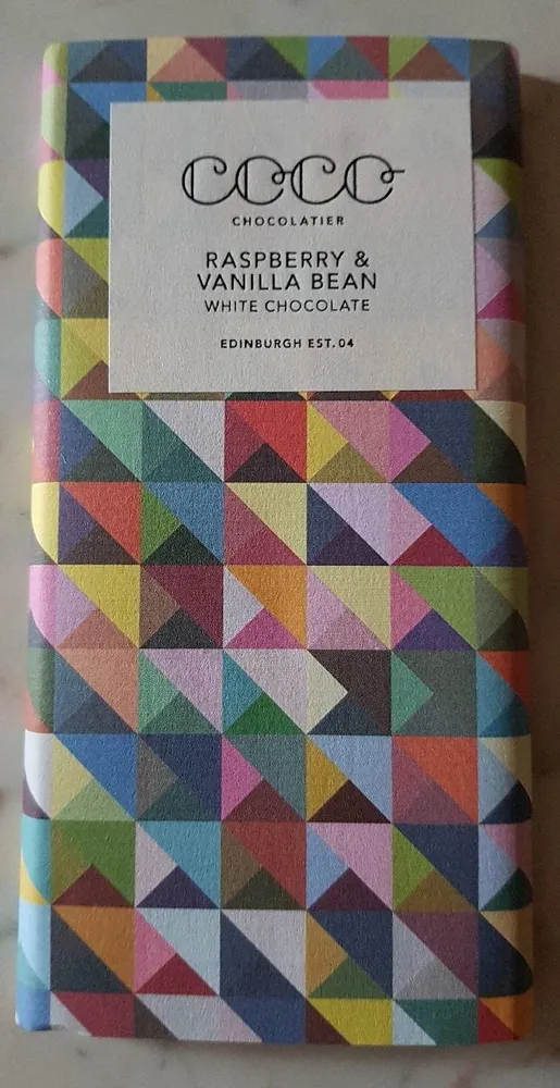 Raspberry & vanilla bean white chocolate