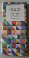 Raspberry & vanilla bean white chocolate