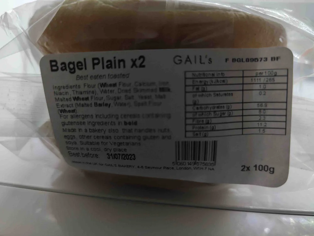 Plain bagel
