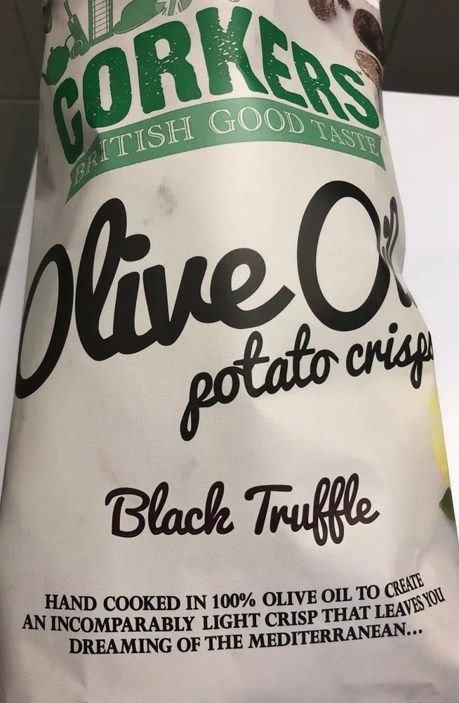 Olive Oil potato chips Black Truffle
