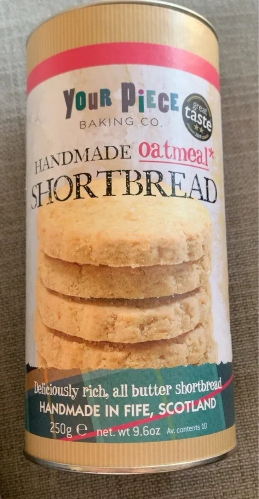 Handmade oatmeal shortbread