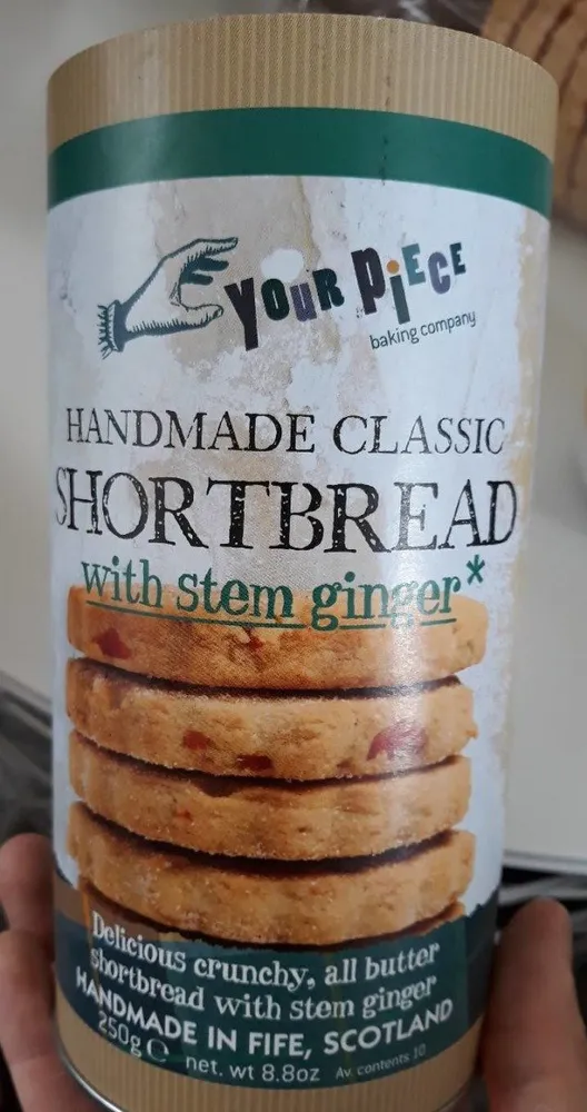 Handmade Classic Shortbread with Stem Ginger