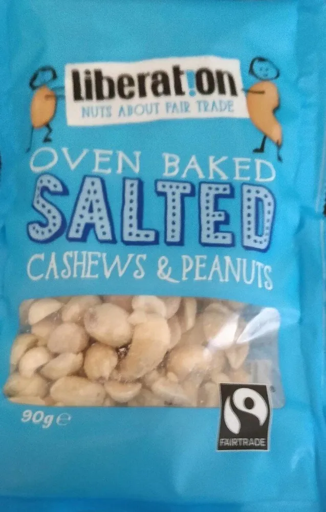 Oven baked salted cashews & peanuts