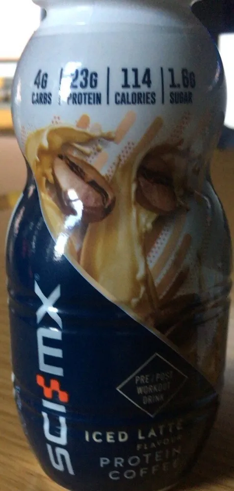 Iced latte protein coffee