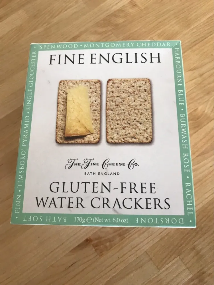 Gluten free water crackers