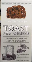 Toast for cheese with festive spiced fruits & pecans