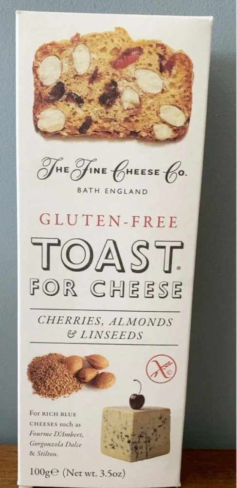 Gluten-Free Toast for Cheese, Cherries, Almonds & Linseeds