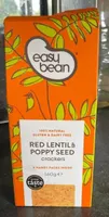 Red lentil&poppy seeds crackers