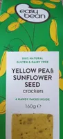 Yellow pea and Sunflower seed crackers