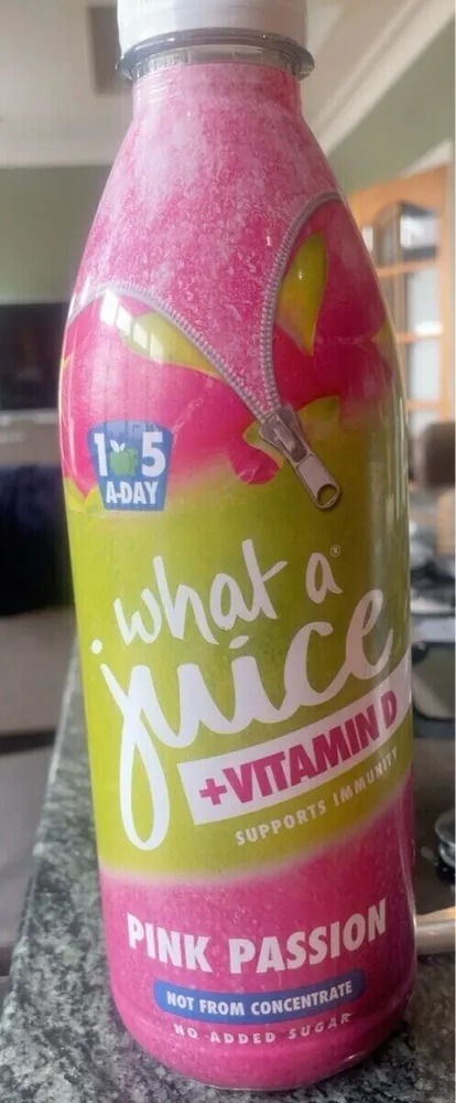 Pink passionfruit Vitamin juice