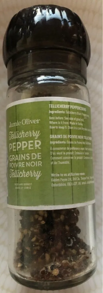 Grains de poivre noir Fellicherry