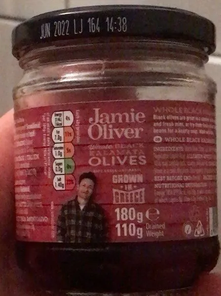 Jamie Oliver Whole Black Kalamata Olives