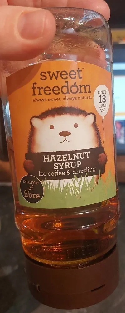 Hazelnut syrup for coffee and drizzling