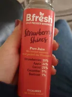 Strawberry shines pure juice