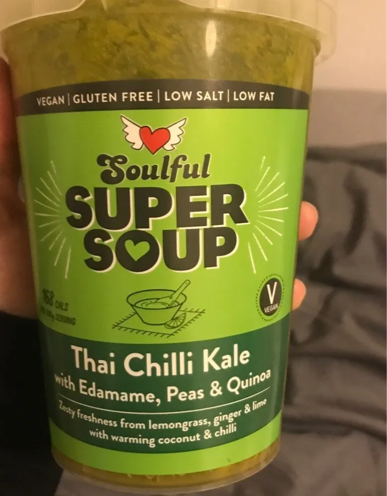 Soulful thai chili kale soup