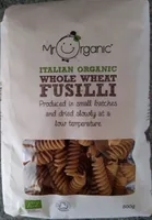 Italian Organic Whole Wheat Fusilli