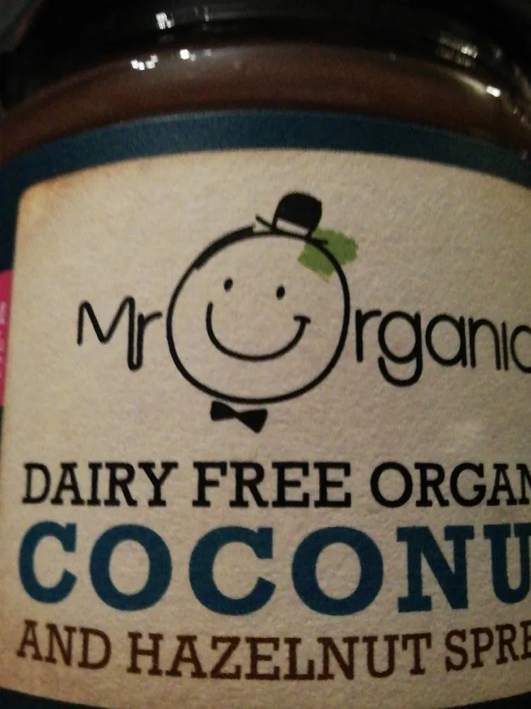 coconut and hazelnut spread