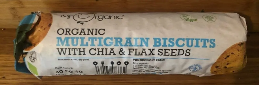 Multigrain biscuits with chia & dlax seeds