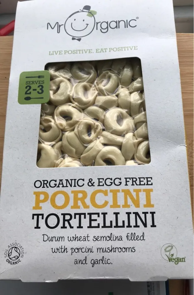Organic&egg free Porcini Tortellini