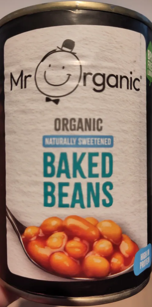 Organic naturally sweetened baked beans