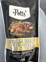 chicken gravy with white wine & thyme