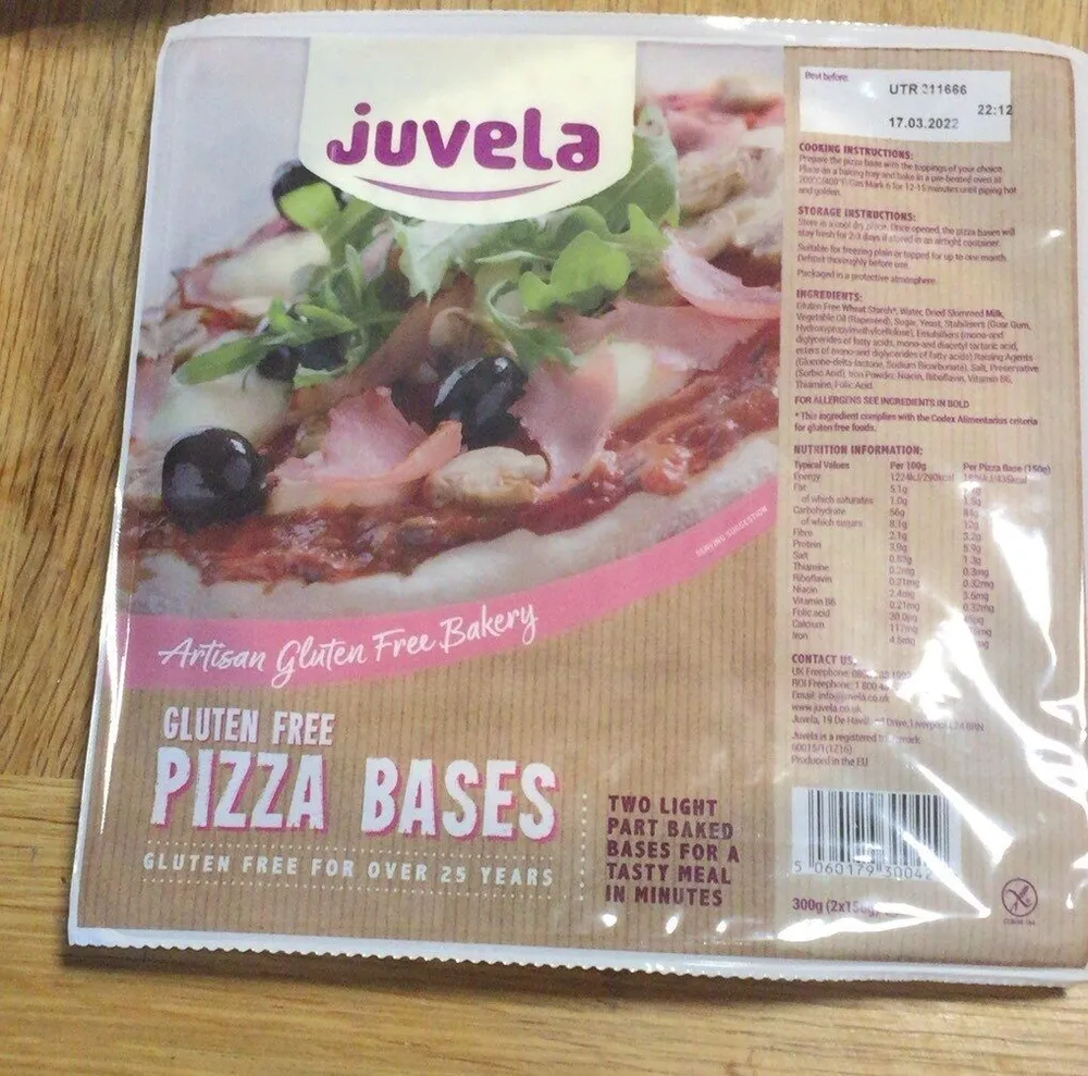 Gluten Free Pizza Bases