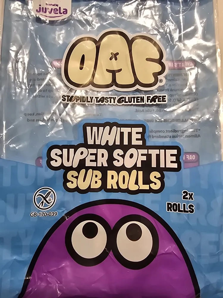 White Super Softie Sub Rolls - Gluten Free
