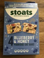 Stoats Blueberry & Honey Porridge Oat Bars 4 x