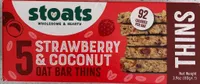Oat bar thins strawberry and coconut