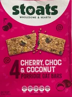 4 Cherry, Choc & Coconut Porridge Oat Bar