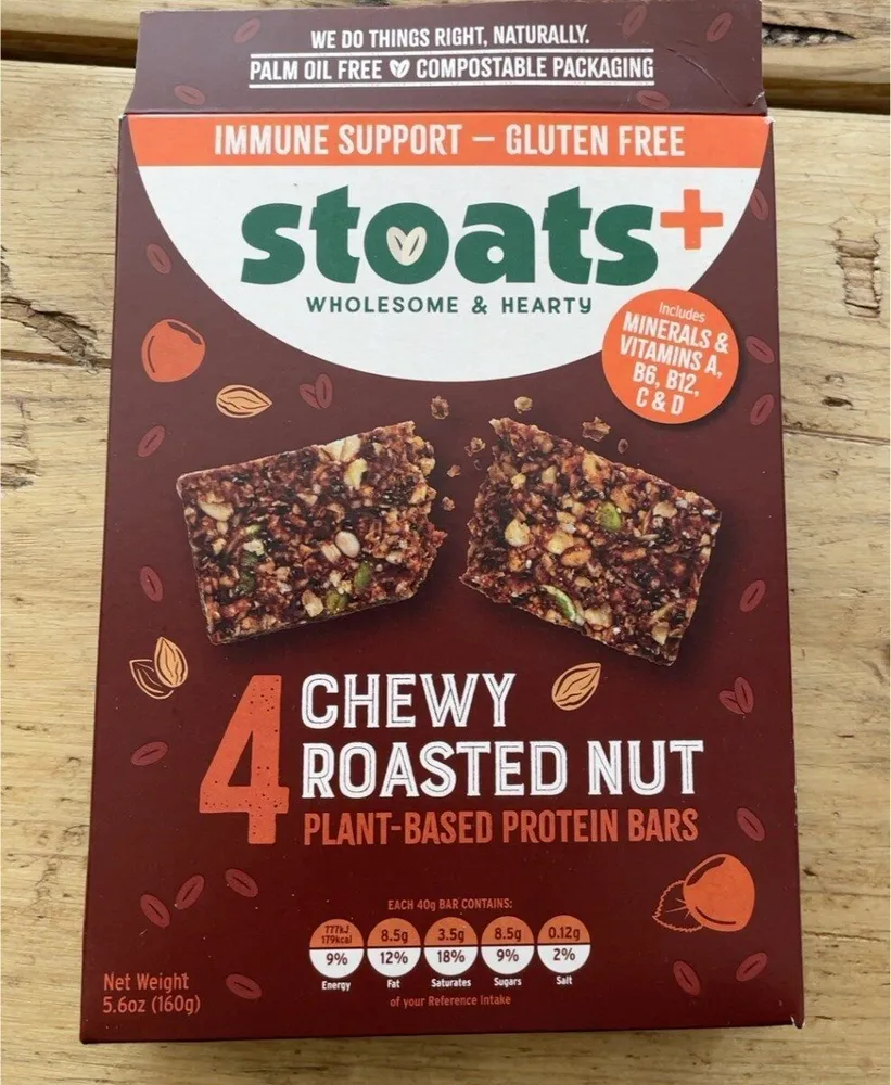 4 Chewy Roasted Nut Bars