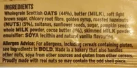 Porridge oat bar