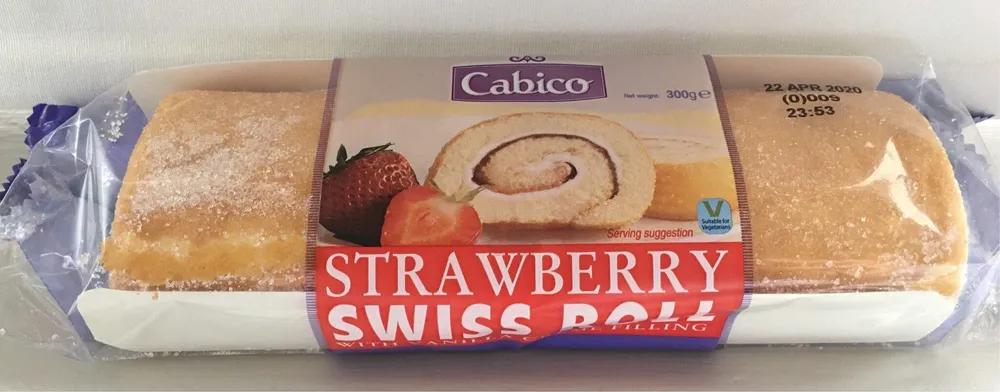 Strawberr swiss roll