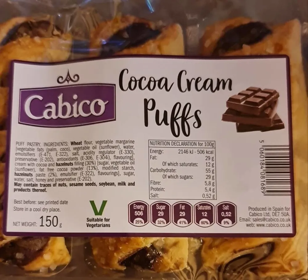 Cocoa Cream Puffs
