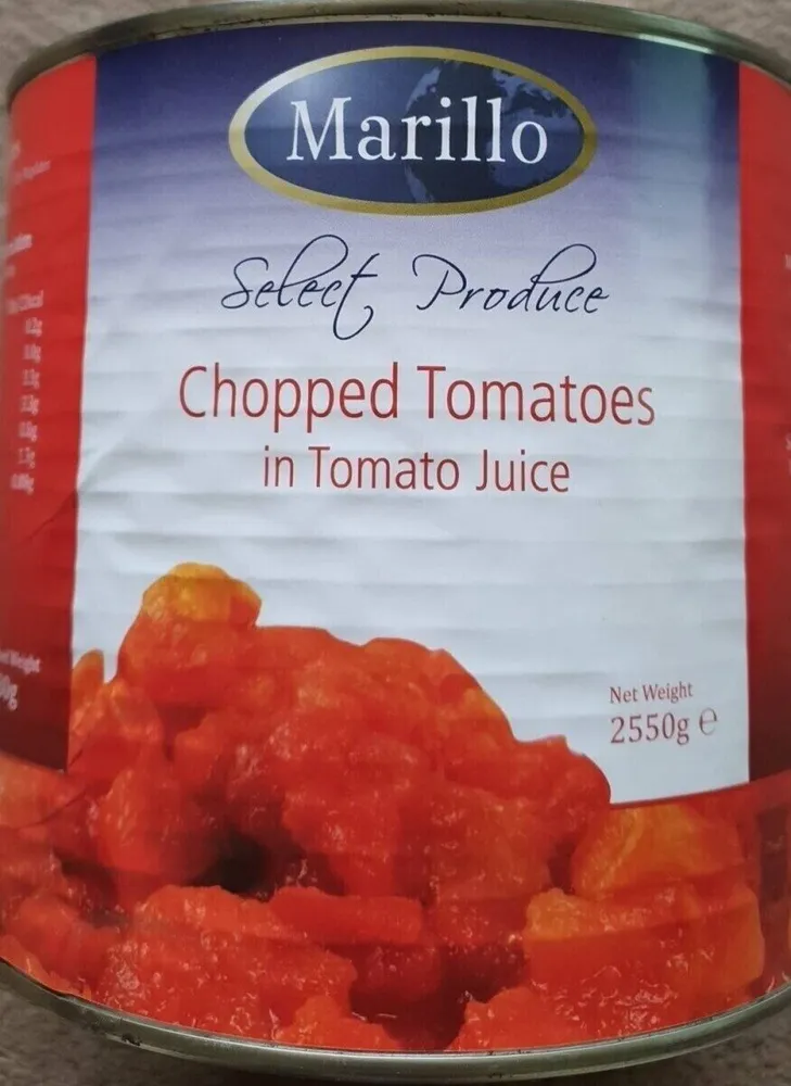 Chopped tomatoes in juice