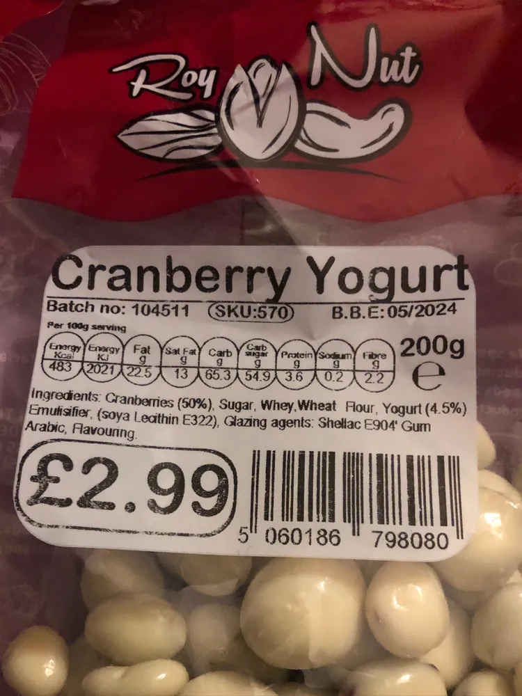 Cranberry Youghurt