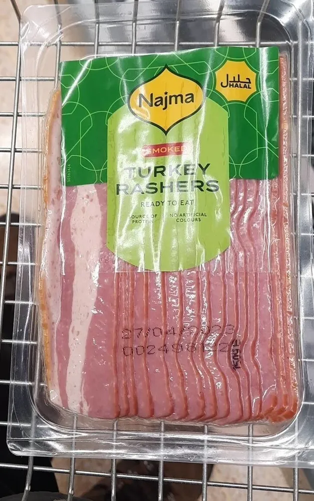 Najma Halal Sliced Smoked Turkey Rashers