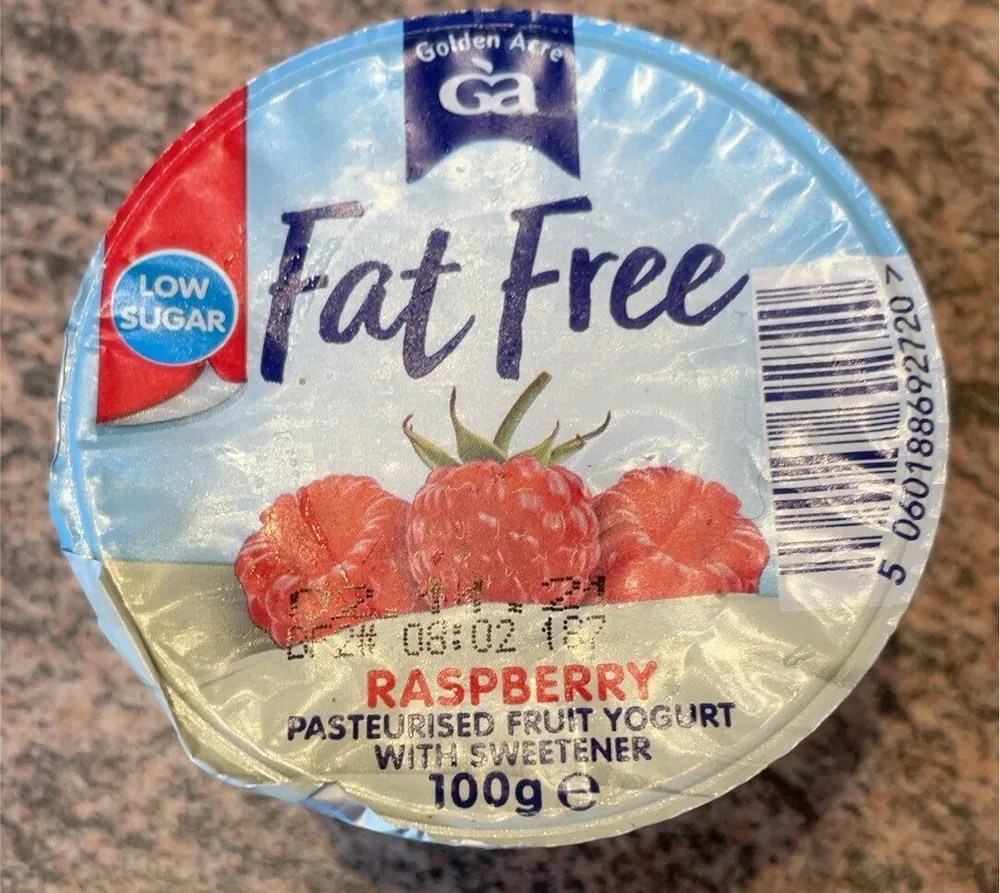 Fat free with sweetner