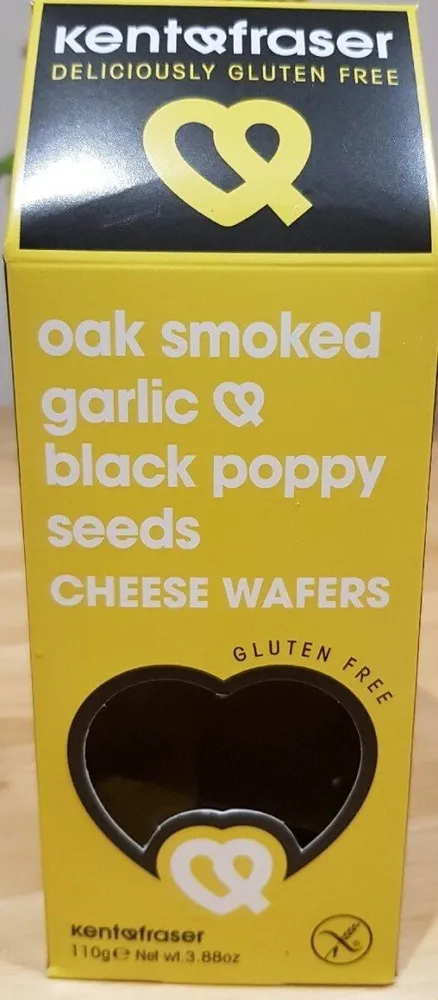 Oak Smoked Garlic and Balck Poppy Seeds Cheese Wafers
