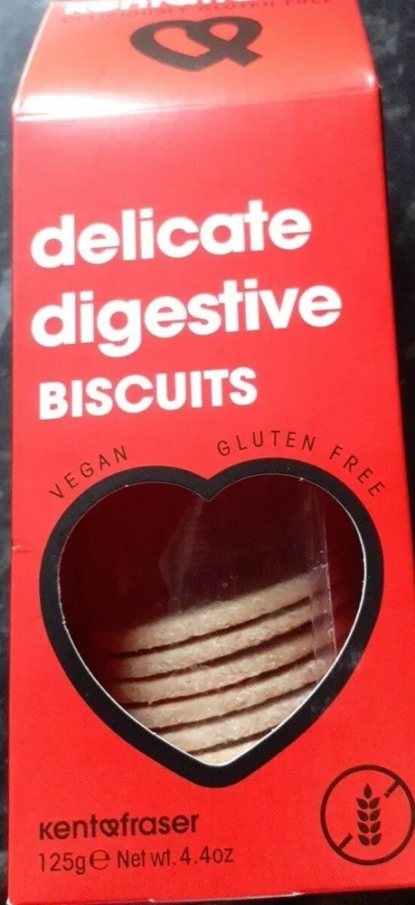 Delicate digestive biscuits
