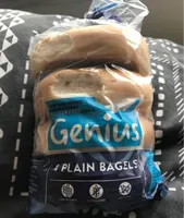 Genius Gluten Free Plain Bagels X4