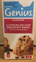Genius Gluten Free Breakfast Bakes, Chocolate Chip & Oat