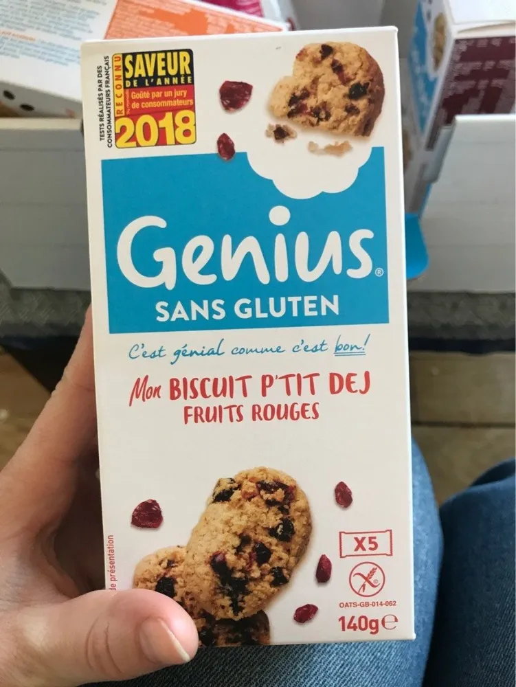 Biscuit p'tit dej fruits rouges