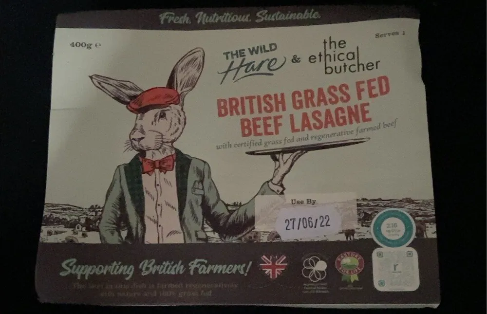 British Grass Feed Beef Lasagne