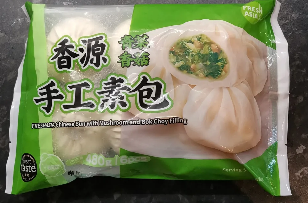 Frozen steamed flour bun